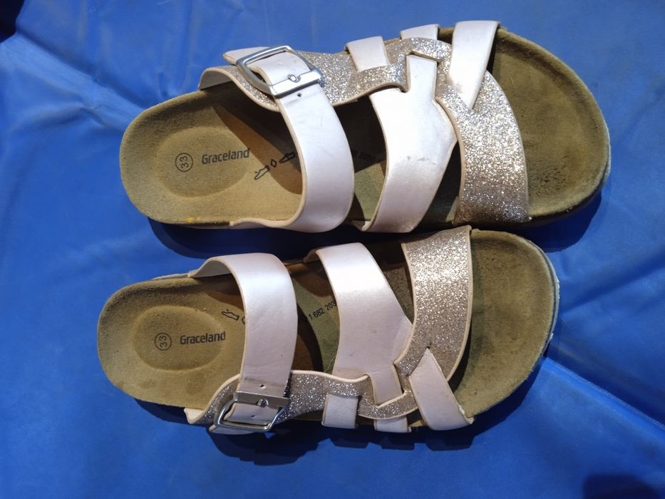 Laczki - sandały dziewczęce 34