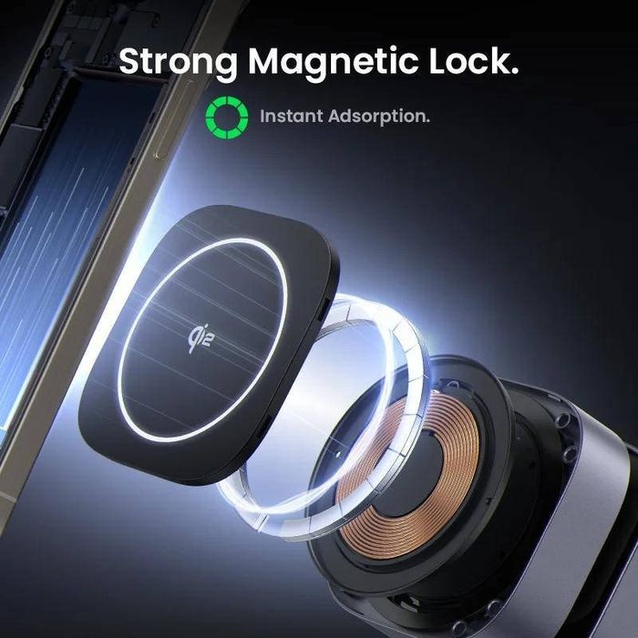 Бездротовий зарядний пристрій UGREEN 2-in-1 MagSafe 25w Qi2 Magnetic