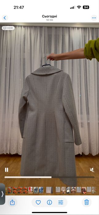 Пальто вовняне осіннє