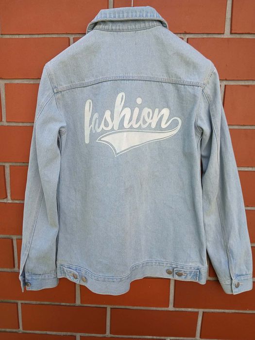 Kurtka dżinsowa katana jeansowa WOW by Jennie Sofie L retro vintage fashion 100% bawełna