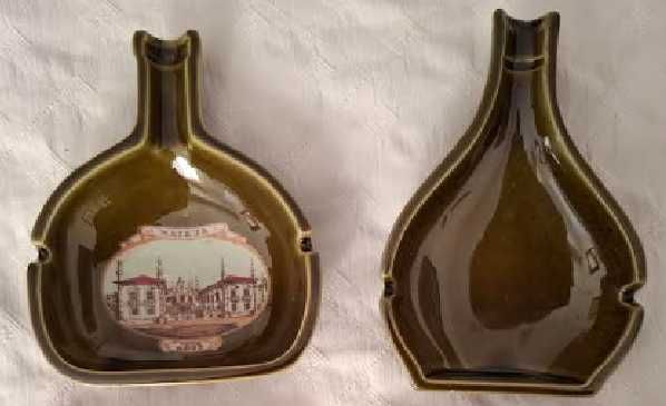 Vários cinzeiros para marcas de vinho, em faiança SECLA