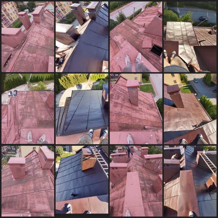 Malowanie dachu dachów elewacji krycie papą mycie czyszczenieGWARANCJA