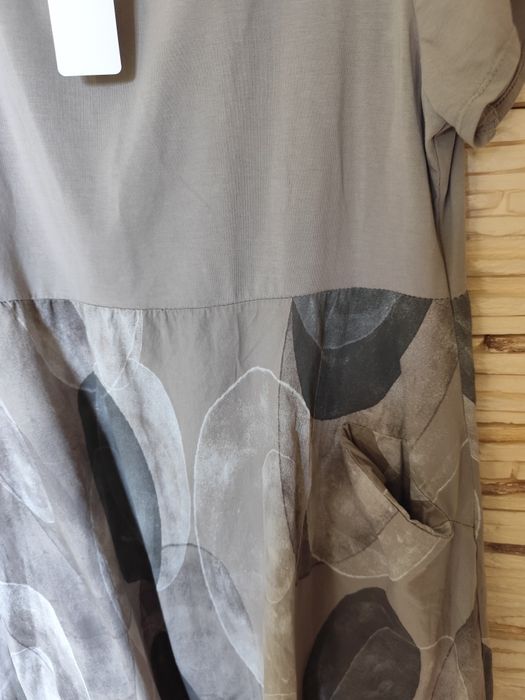 Nowa sukienka bawełniana oversize uniwersalny kieszenie