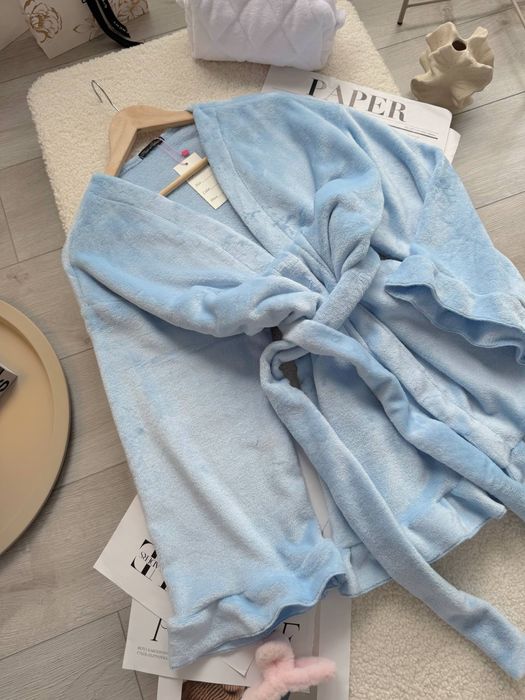 Халат теплий махровий короткий