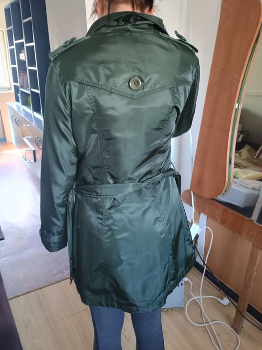 Płaszcz damski, zielony