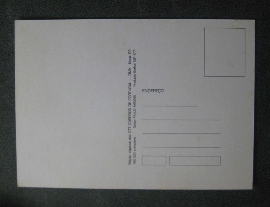 Conjunto de 3 Bilhetes Postais CTT e Marcador de Livros Magnético