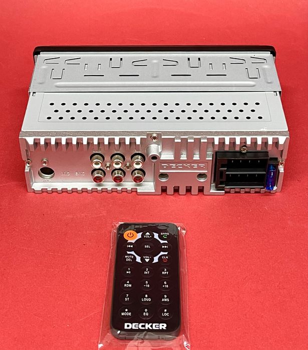 Магнітола у автомобіль 1DIN Decker MDR-112 | Потужний звук + Bluetooth
