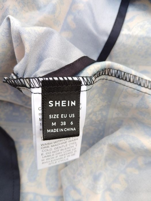 Shein m (38) міні спідниця в платковому стилі асиметрична