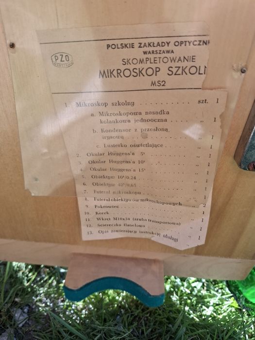 Mikroskop - Polskie zakłady optyczne