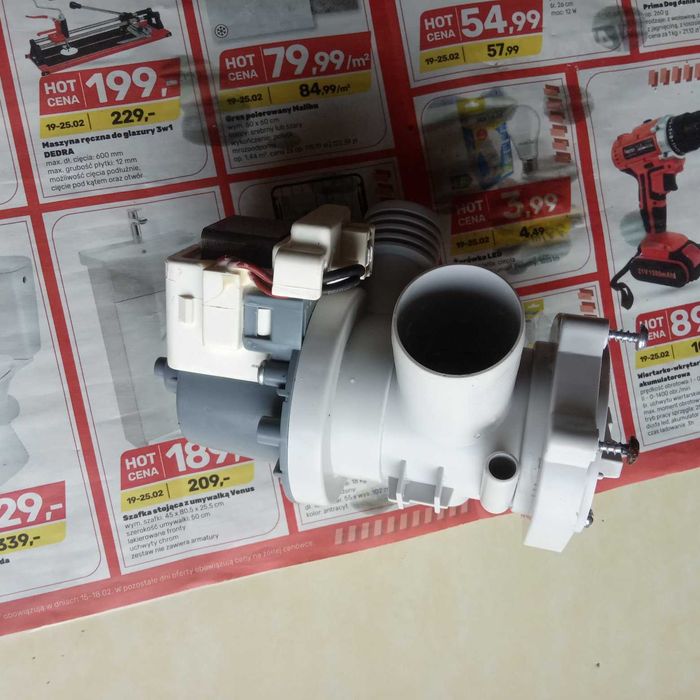 Pompa odpływowa wody  amica model aw100n