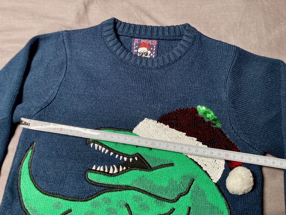 Świateczny sweterek dla chlopca  5-6lat