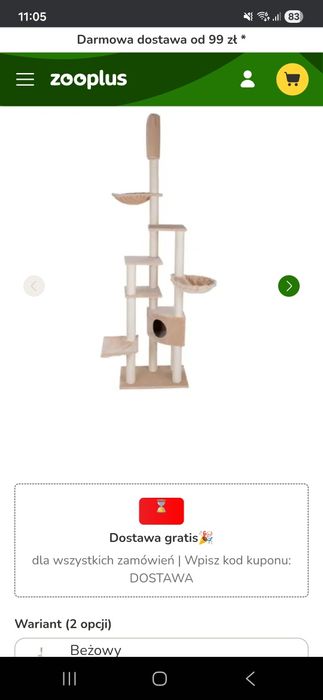 Sprzedam drapak dla kota