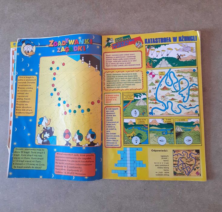 Kaczor Donald nr 27/1997 + dodatek gra Zawody balonowe komiks unikat