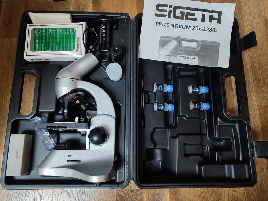 Мікроскоп SIGETA PRIZE NOVUM 20x-1280x (в кейсі)