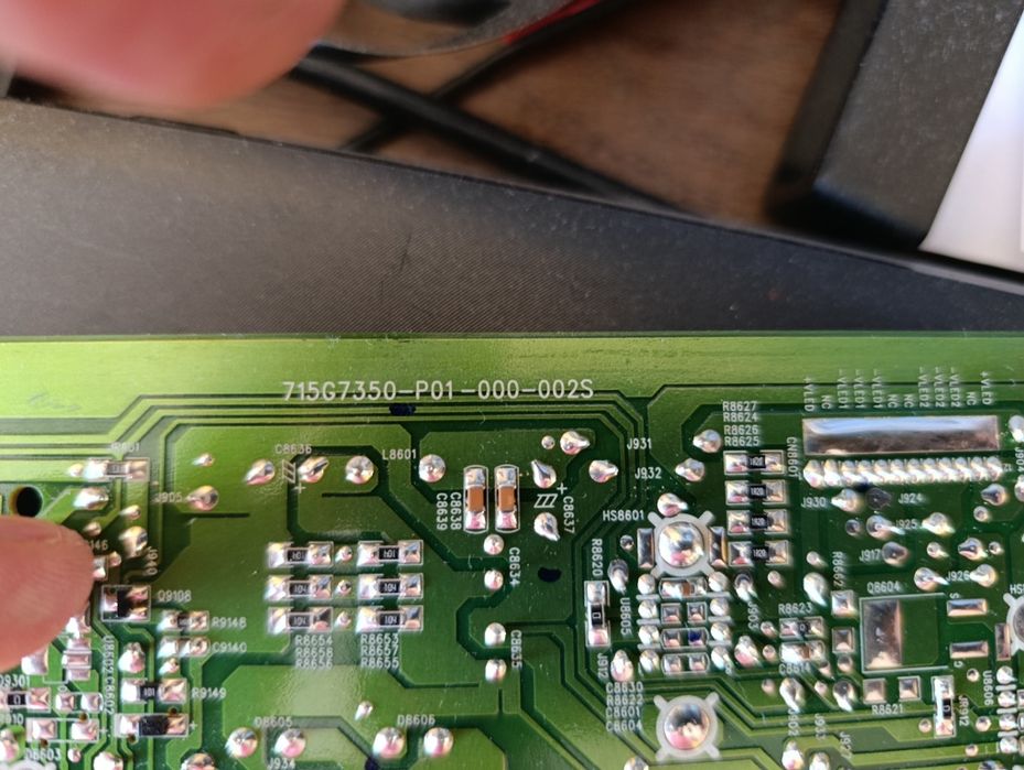 Zasilacz i płyta główna tv