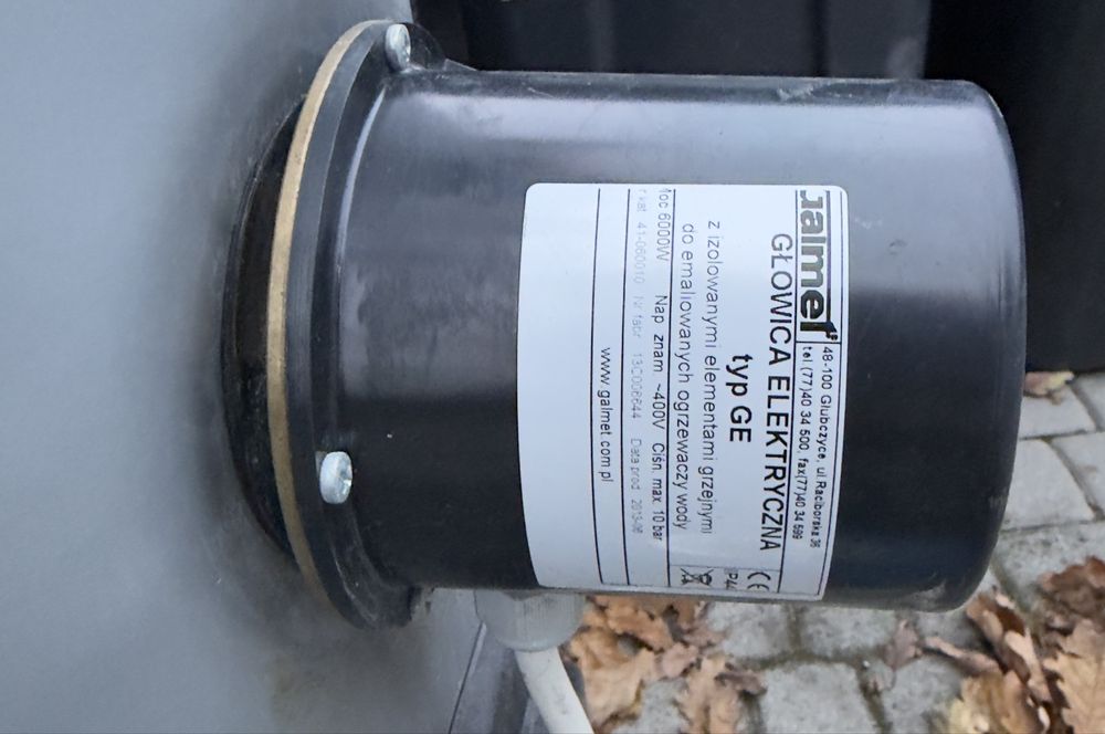 Galmet 200l + grzałka 3kw