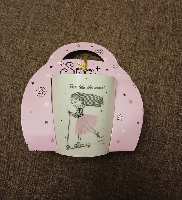 Чашка дитяча Sweet Girl з рожевим дизайном