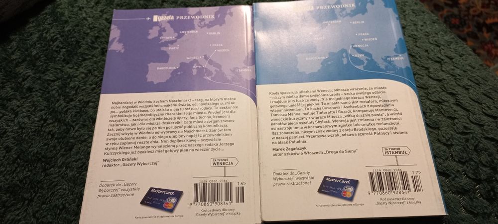 Przewodniki po miastach Europy 8 sztuk
