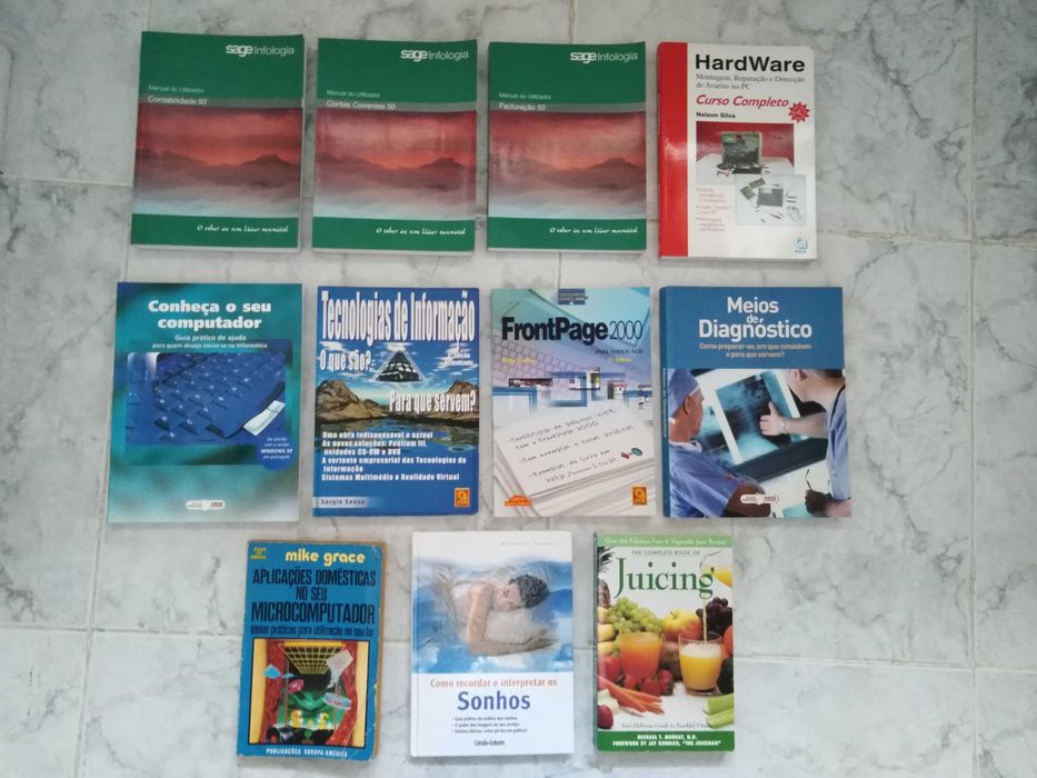 Livros de Informática, Tecnologia, Saúde, Economia, Escolares, etc