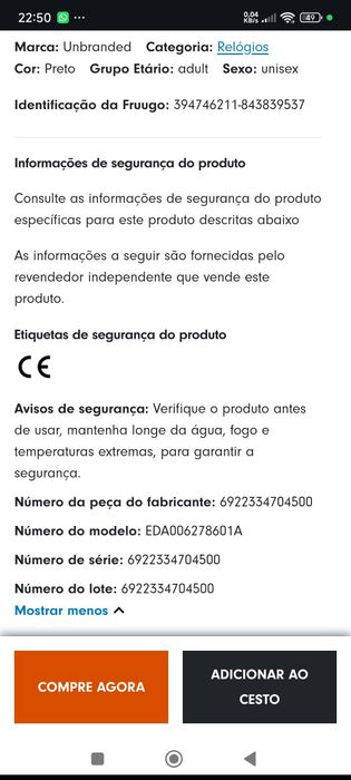 Smart Watch LEMFO DM63 4G Android 8.1