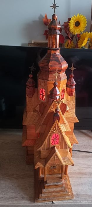 Kościół stary drewniany model