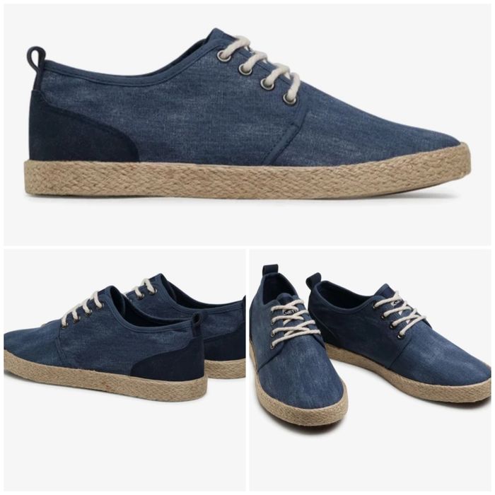 Granatowe Espadryle Lanetti