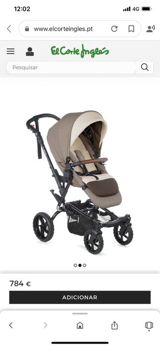 Carro bebe Jané castanho/beje