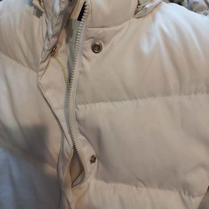 Куртка біла жіноча довга, розмір L-XL