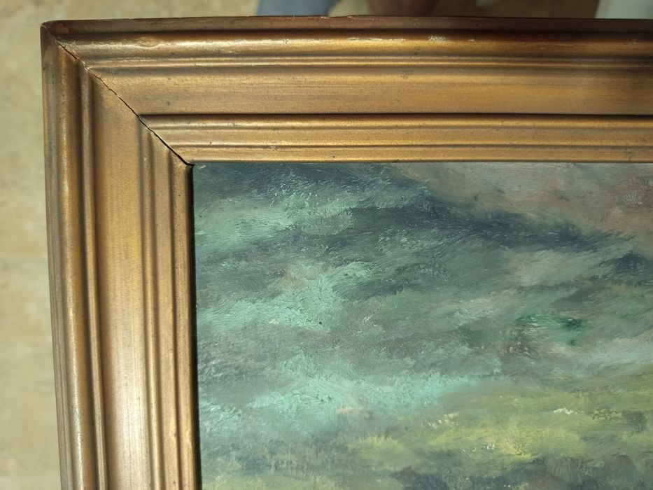 Pintura antiga a óleo