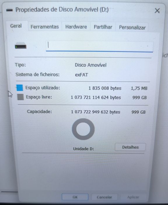 Vendo lote de 4 cartões de memória 1 TB