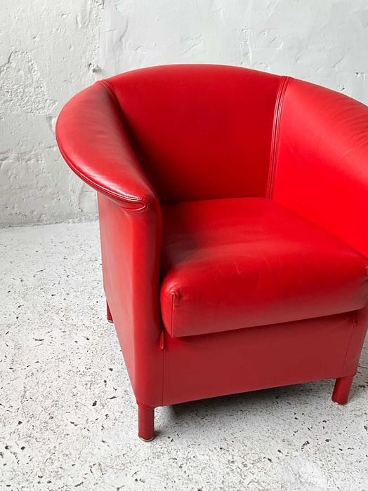 Wittmann fotel Aura proj. Paolo Piva skóra lata 80 90 vintage