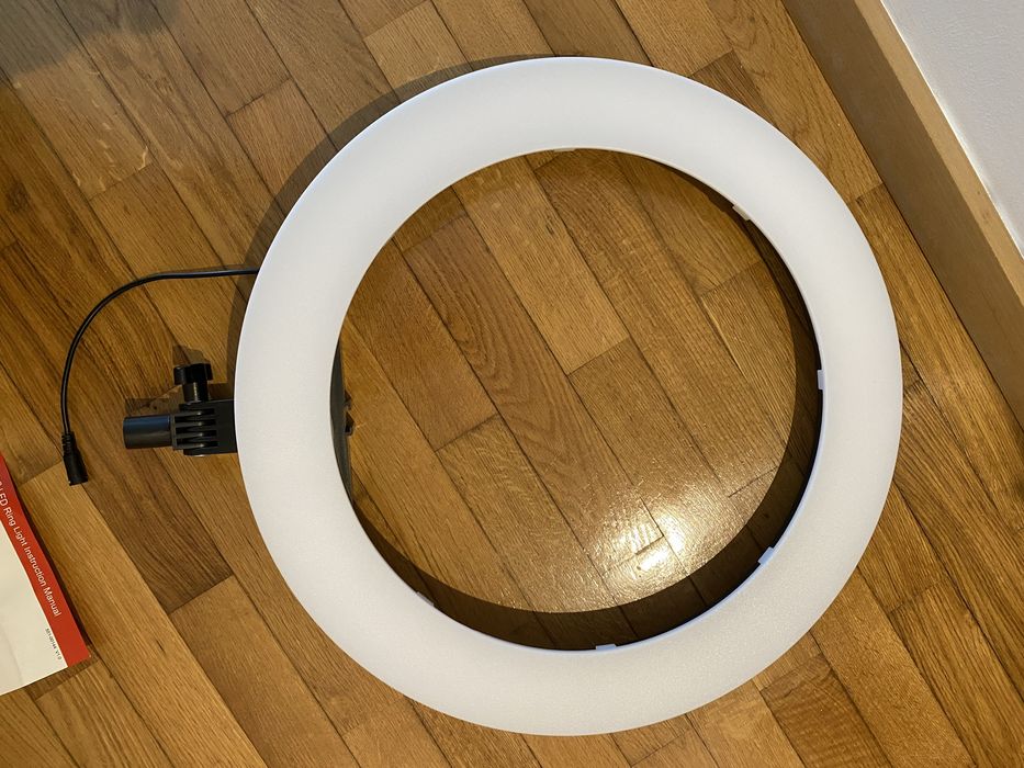 LED ring light com mochila