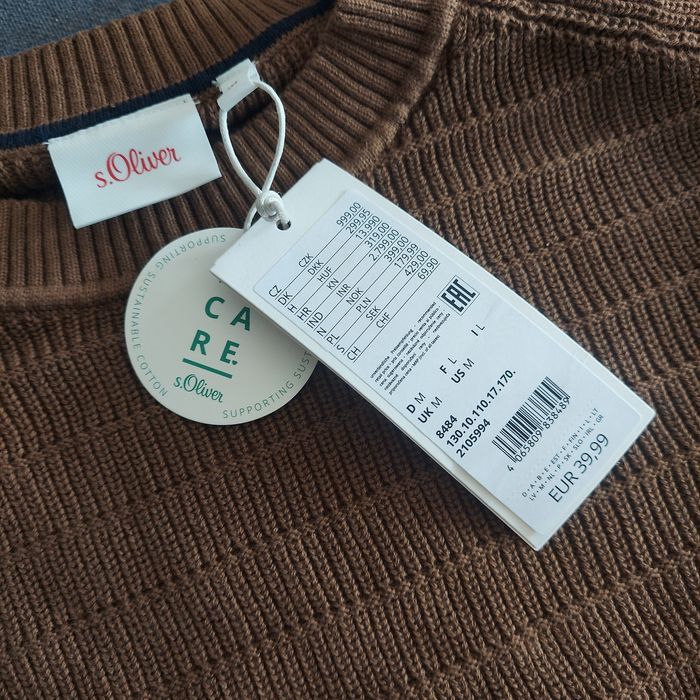 Sweter dzianinowy męski