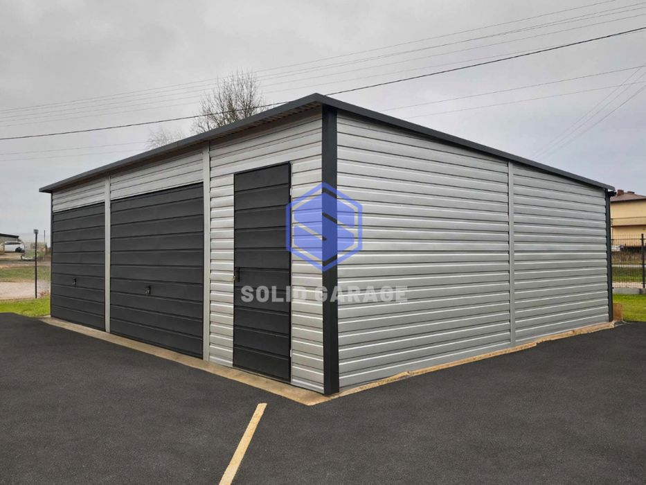 Garaż 8x5m blaszany dwustanowiskowy producent schowek narzędzia 8x6 9m
