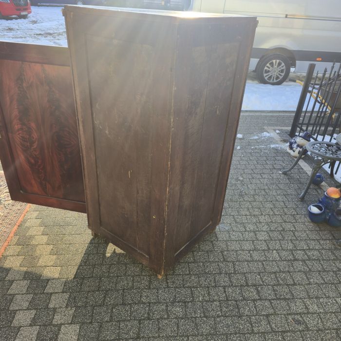 Kątnik Simmler Ludwik Filip w mahoniu z szfuladą