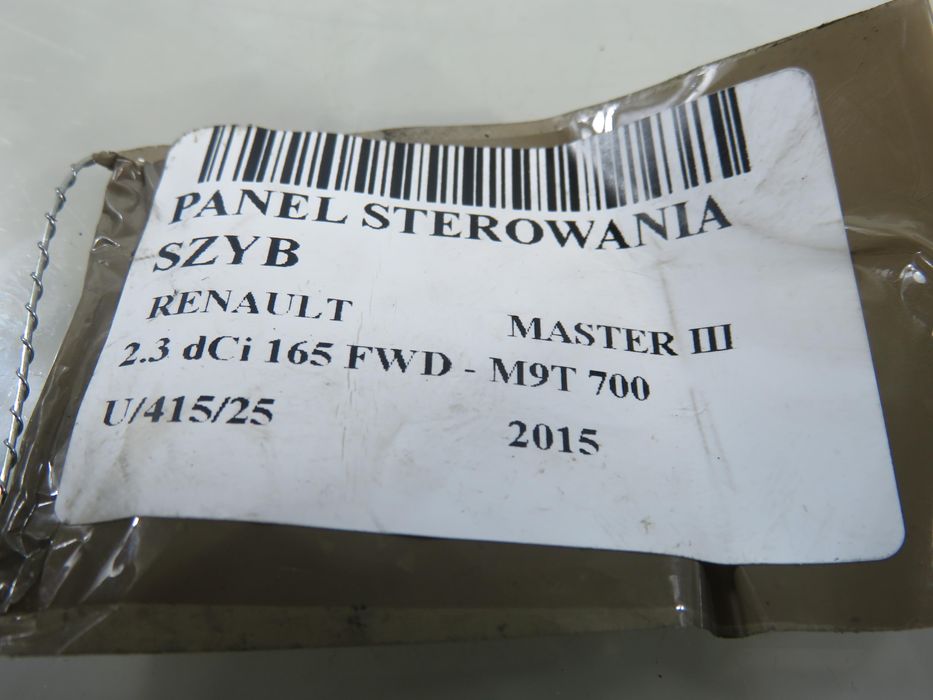Panel Szyb Renault Master III