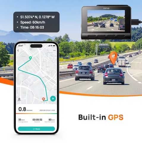Авто реєстратор 70mai A810s/ A510 4K GPS ADAS НОВИНКА авто