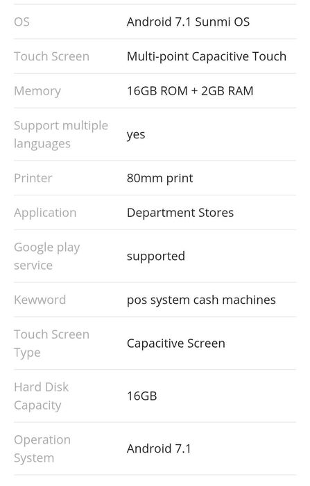 Maquina pos Android como nova