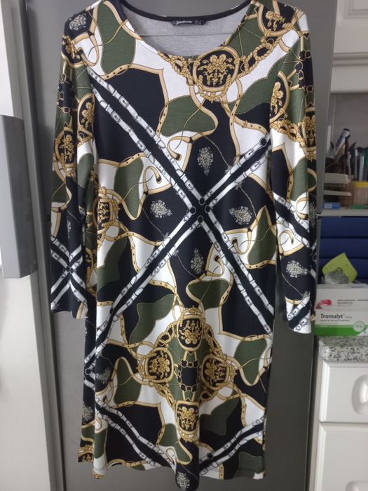 Vestido de malha novo multicolorido