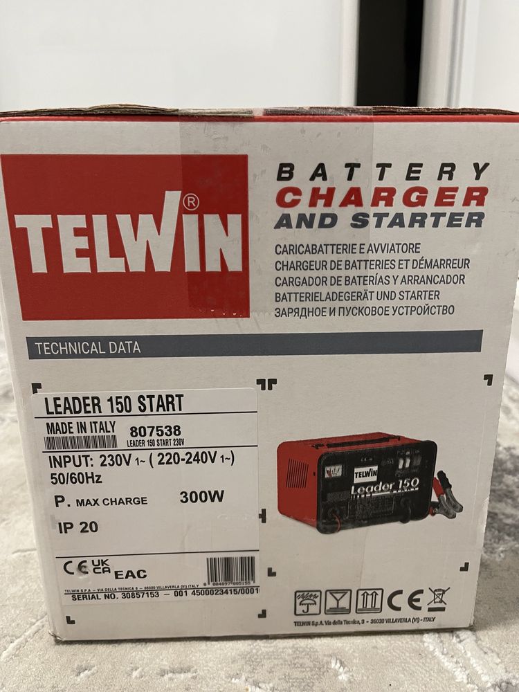 Пуско зарядное устройство Telwin LEADER 150 START (12 вольт): 8