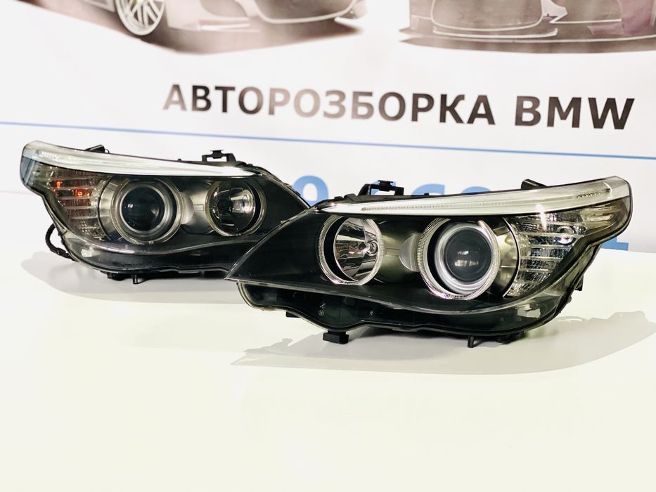 Фари BMW E60 E61 Рестайлінг Галоген з Лінзою Фара Права Ліва Е60 Е61