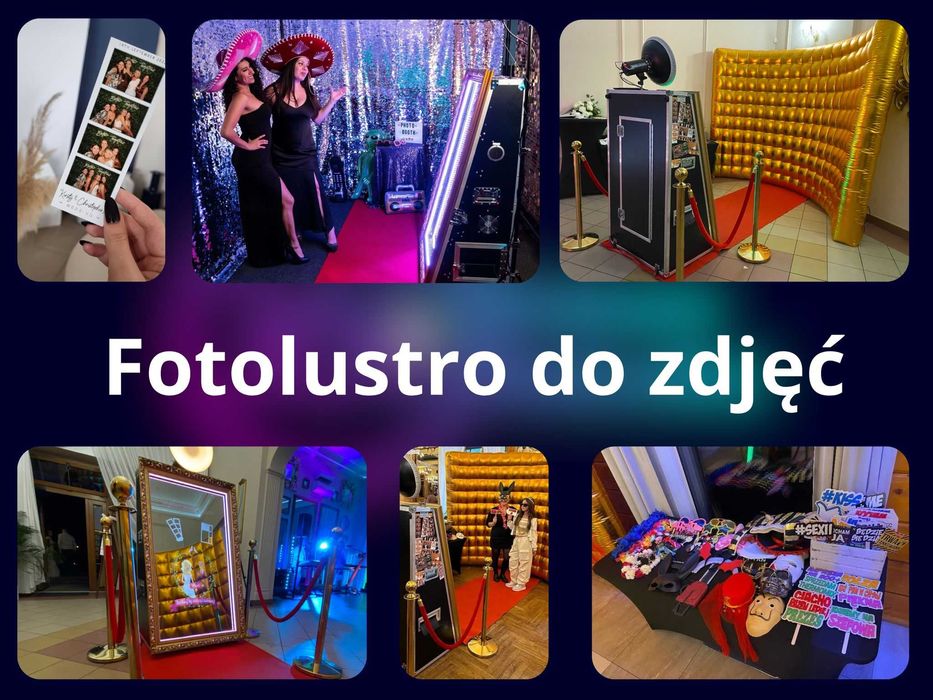 Fotobudka 360, Fotolustro, Fotobox, Telefon życzeń, Ciężki dym, Barmix