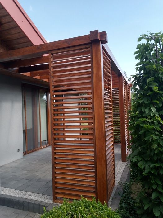 Zadaszenie tarasu poliwęglan szkło lamele pergola  zamów na 2026r.