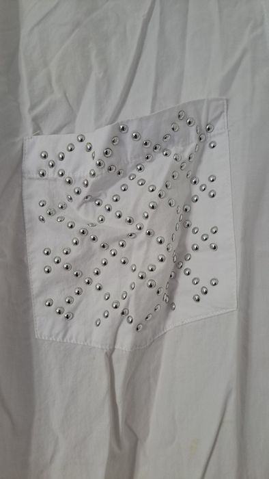 Blusa branca Zara Tam L nunca usada