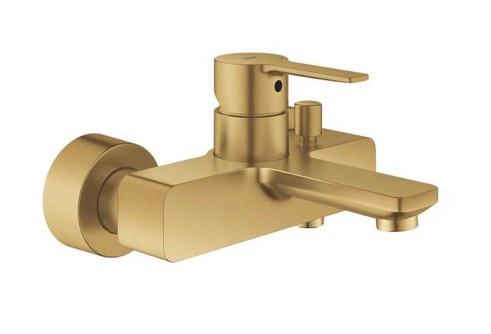GROHE - Bateria wannowa Lineare / 33849GN1, złoto szczotkowane