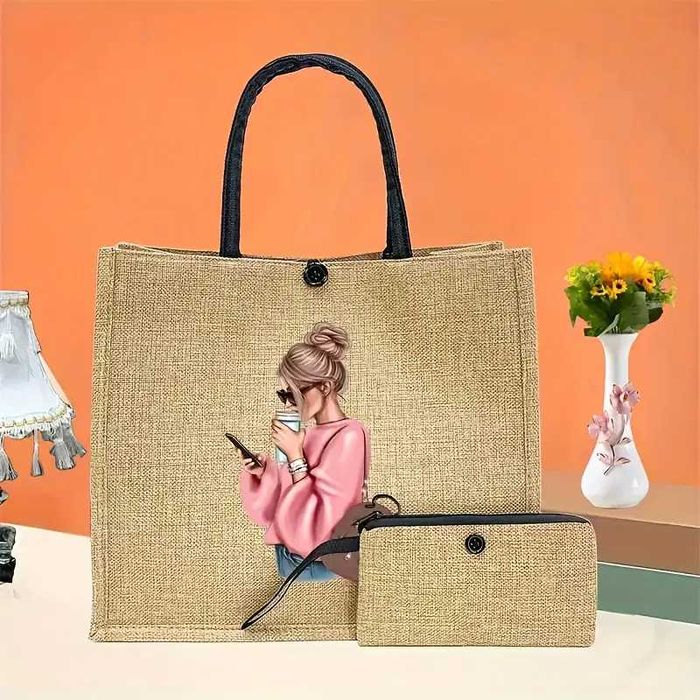 Сумочка-шопер з написом Мама модна сумка з квітами сумочка з принтом