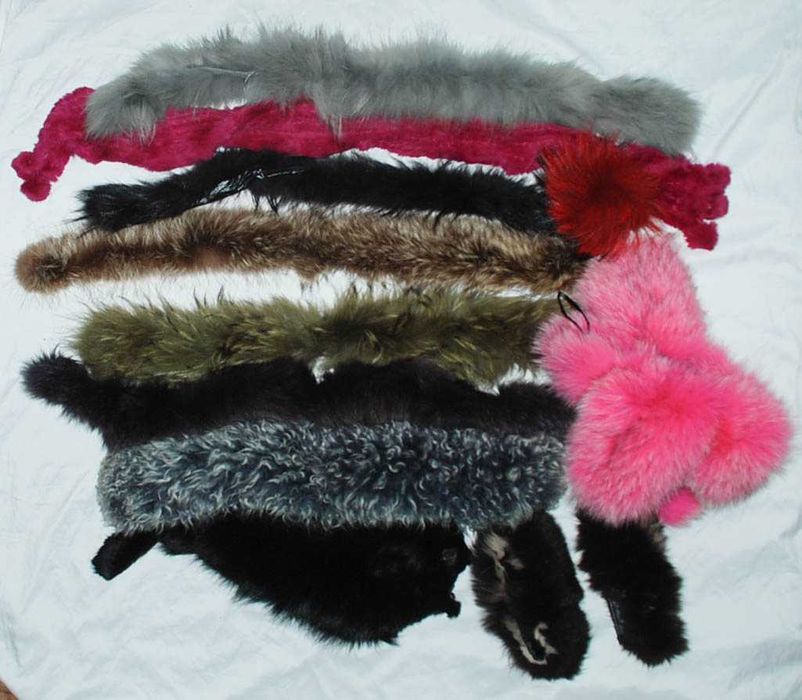 Лот  цена за все натурального меха для рукоделия мех натуральный