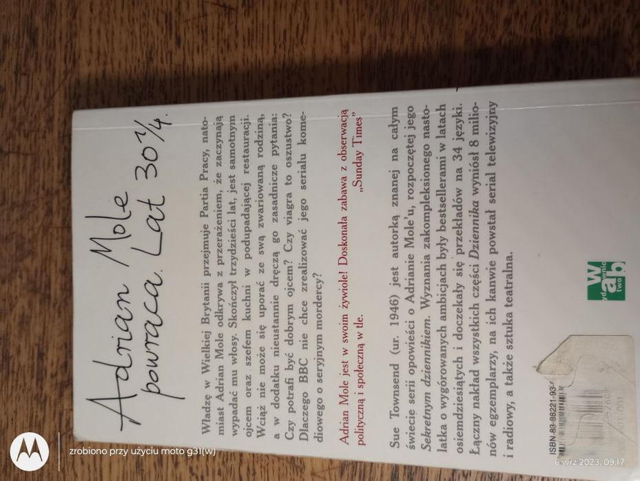 Czas cappuccino. Adrian Mole.