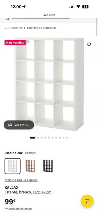 Estante Kallax 4x3