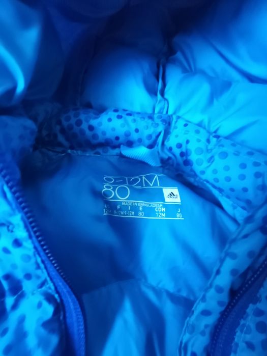 Kurtka watowana Adidas r.80 ,9-12 miesięcy